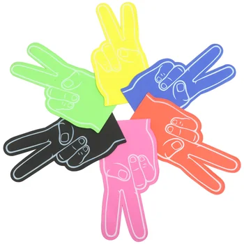  6шт Гигантских пенопластовых пальцев для черлидинга, Пенопластовых рук, ярких реквизитов, пенопластовых перчаток для спортивных встреч