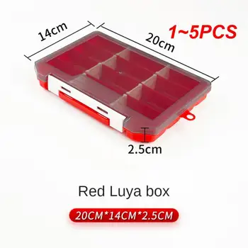  1 ~ 5ШТ Ящик для хранения поддельных приманок большой емкости, Многофункциональная коробка для аксессуаров Luya, Портативная коробка для аксессуаров Luya