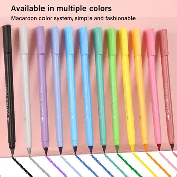  12 цветов/набор Многоцветных цветных карандашей Без чернил Инструмент для рисования эскизов Вечный карандаш Учебные принадлежности для рисования, стираемые