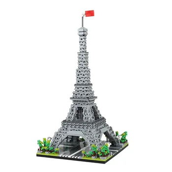 МЫ ПОСТРОИЛИ Парижскую Эйфелеву Башню Микро Мини Строительные Блоки для Взрослых Architecture Puzzle Toys Kit France Pride Assembly Brick Gift