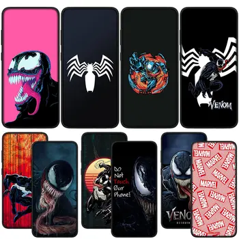  Супергерой Marvel Comics Venom с Мягким Чехлом для Телефона Xiaomi Poco X3 NFC GT X4 M2 M3 M4 Pro M5 10T 11T 11 12 C40 F3 A3 A2 Чехол
