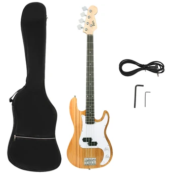  IRIN ST Бас-гитара на 20 ладов, 4 струны, корпус из клена, электрическая бас-гитара с сумкой, кабель, необходимые гитарные запчасти и аксессуары
