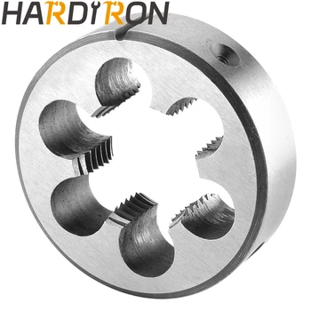  Hardiron Метрическая круглая плашка для нарезания резьбы M22X2, левая рука, машинная плашка для нарезания резьбы M22 x 2.0