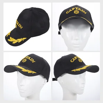  Мужская Уличная Солнцезащитная шляпа, бейсболки Капитана, Женские Регулируемые черные Яхты с козырьком Мисс