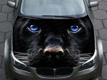  Автомобильные наклейки Panther Графическая виниловая наклейка на капот с рисунком упаковки, наклейка на автомобиль с двигателем 