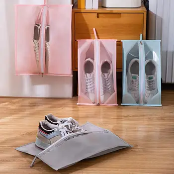  Сумка для хранения Водонепроницаемая Пылезащитная Прозрачная Моющаяся Удобная сумка-органайзер для обуви для путешествий на открытом воздухе Ежедневное использование