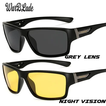  WBL 2019 Новые солнцезащитные очки ночного видения для мужчин с защитой UV400 от ночного вождения, мужские солнцезащитные очки с поляризованными желтыми линзами W1821