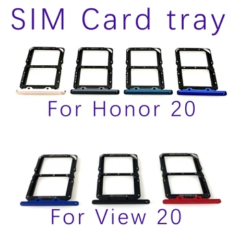  Замена для Huawei Honor 20 View V20 Лоток для sim-карты Слот Держатель Разъем адаптера Запасные части