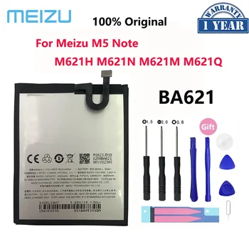  100% Оригинальный 4000 мАч BA621 Аккумулятор Для Meizu M5 Note/Note 5 Note5 M621N M621M M621Q M621H Аккумуляторы Для мобильных Телефонов Bateria