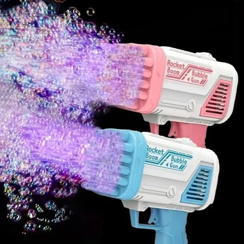 32-луночный ручной пузырчатый пистолет детская игрушка Gatling пористая электрическая пузырчатая машина без батареи bubble water