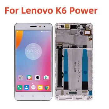  OEM ЖК-экран для Lenovo K6 Power Digitizer в полной сборке с рамкой для Lenovo K6 Power LCD
