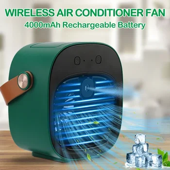  Портативный мини-кондиционер для кемпинга Беспроводной Охладитель воздуха USB Перезаряжаемый Охлаждающий вентилятор Портативный кондиционер для комнаты