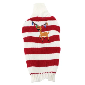  Рождественские свитера, рождественская одежда, Свитер с оленем, Рождественские праздничные свитера для собак, щенка, котенка, кошки (красный XS)