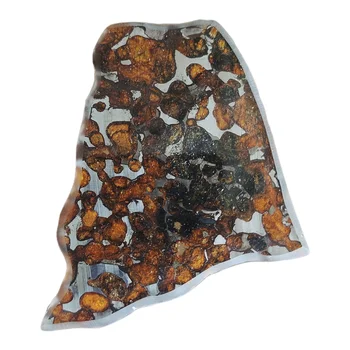  26,8 г Нарезанных Ломтиков Оливкового Метеорита SERICHO Pallasite Из Натурального Метеоритного материала - Из Кении - CA65