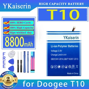  YKaiserin Аккумулятор 32108145 8800 мАч для ноутбука Doogee T10 Bateria