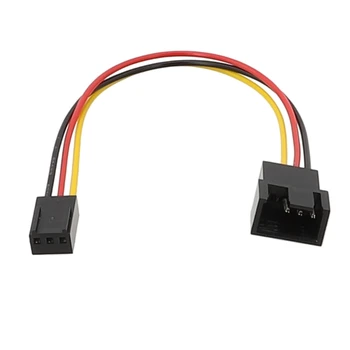  15-сантиметровый кабельный адаптер вентилятора преобразует маленький 3PIN в 4PIN, 2510-3PIN в 2540-4PIN T5EE