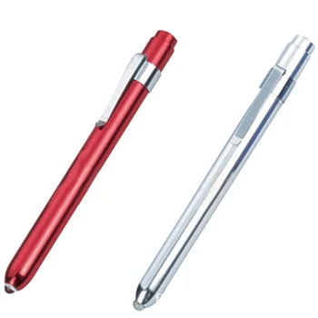  2 шт. светодиодная ручка многоразового использования с измерителем зрачка, инструменты для диагностики для студентов-медсестер (красный, серебристый), медицинские принадлежности