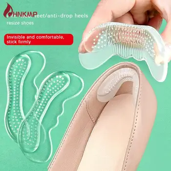  Силиконовые гелевые стельки для обуви, женские накладки на высокий каблук, защитные наклейки, противоизносные накладки для пяток обуви, вставки для облегчения боли в ногах