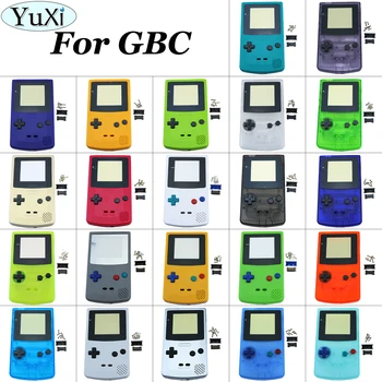  Чехол YuXi с полным корпусом для игровой консоли Gameboy Color для GBC Game Shell с наклейками для комплектов кнопок