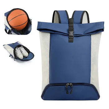  Рюкзак Мужской для фитнеса, женский для путешествий, выходного дня, большой карман для тренировочной обуви, баскетбольные мужские походные сумки на плечо для спортзала, спортивные сумки
