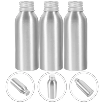  Алюминиевые бутылки, 3 комплекта, Многоразовый флакон, дозатор эфирного масла для женщин, контейнер 100 мл