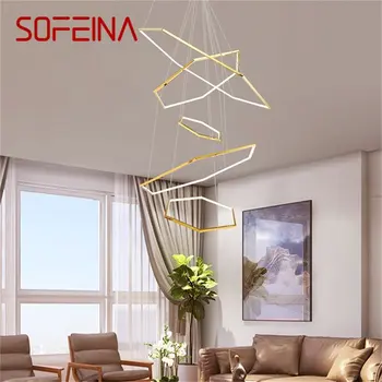  Подвесные светильники SOFEINA Nordic Gold Креативный Современный Светодиодный светильник Для украшения дома В Гостиной