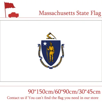  40 *60 см 60 * 90 см 150x90 см Развевающийся Флаг Штата Массачусетс Флаг США 3x5 футов Баннер с Латунными Металлическими Отверстиями для Украшения дома
