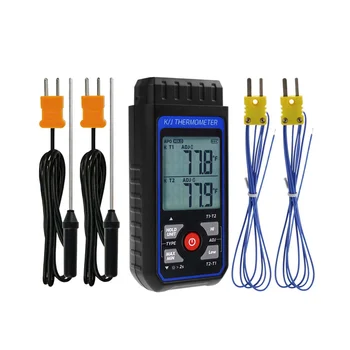 Термометр термопары Цифровой Термометр типа K с 4 термопарами, Диапазон измерения -328-2500℉ Термометр HVAC