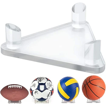  Прозрачная Акриловая подставка для мяча, треугольный держатель для дисплея, подставка для подставки для футбола, баскетбола, волейбола, фирменной звезды.