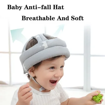  Мягкий детский шлем, защитная шляпа для малышей, противоударная защитная шляпа для прогулок с ребенком, регулируемая защита головы Для младенцев, шляпа для мальчиков и девочек