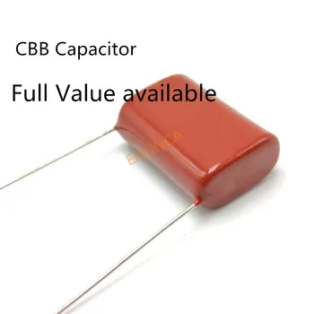 10 шт./лот Оригинальный CBB 332J 100 В 0,0033 МКФ 3,3 НФ P5 мм металлизированный пленочный конденсатор