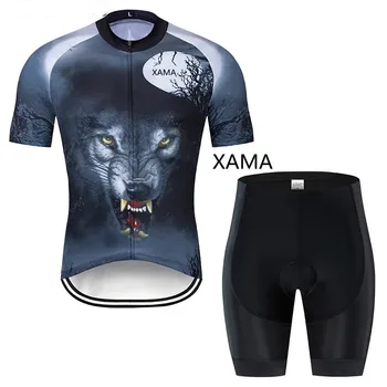  xama - мужская летняя одежда для триатлона, майка для катания на горных велосипедах, комплект командной формы 20D MTB
