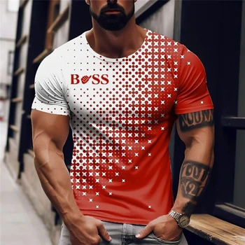  Футболки с рукавами в стиле харадзюку, топы с круглым вырезом, мужская рубашка, модная футболка оверсайз, короткие футболки в стиле 3D хип-хоп, мужская одежда, абстрактные футболки