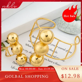  Набор браслетов и колец золотого цвета из Дубая, модный женский браслет-бортик в африканском стиле, Классические кольца, аксессуары для свадебной вечеринки